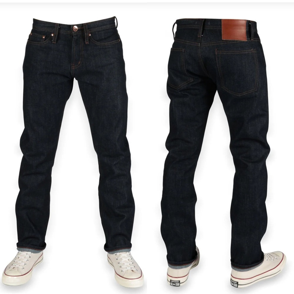 The‎ Unbranded Brand UB401 Tight Fit 14.5oz Indigo Selvedge Raw Denim Jeans 30*
